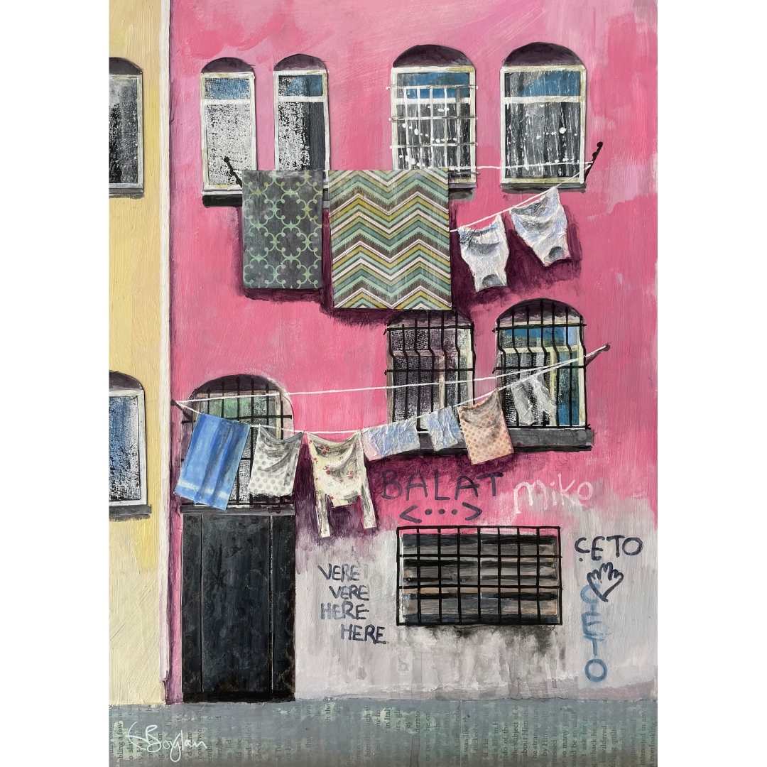 Balat Set | Two A3 Limited Edition Fine Art Prints | Black Frame