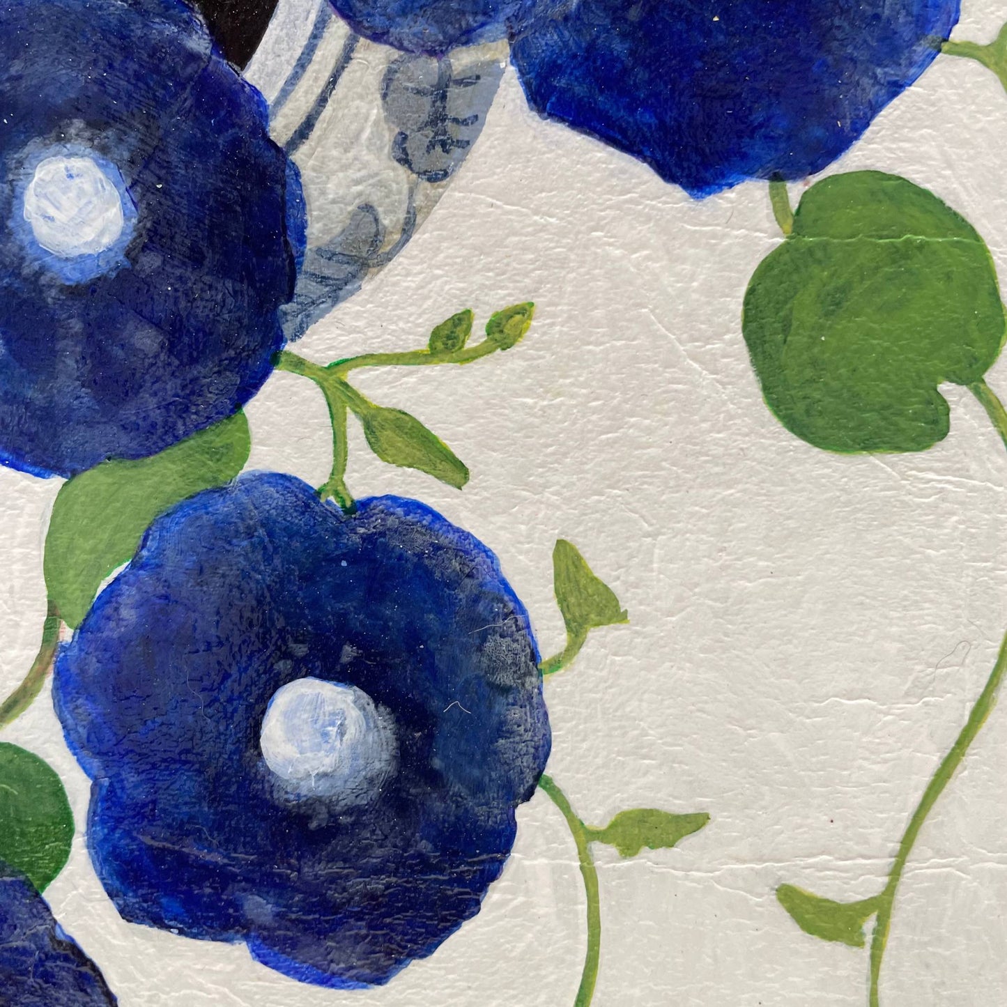 Blue Harmony | Floral Still Life | Mixed Media Original Artwork
