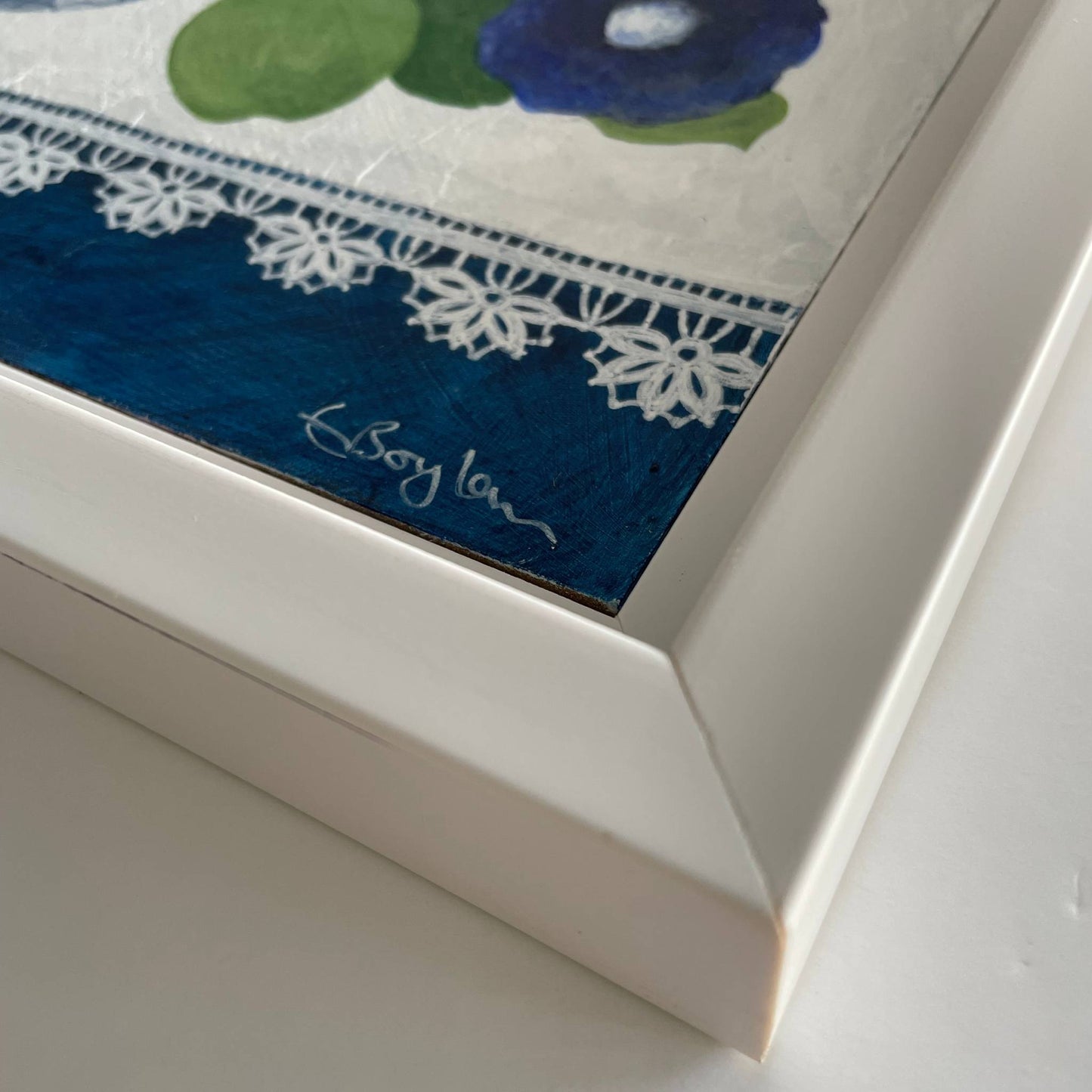 Blue Harmony | Floral Still Life | Mixed Media Original Artwork