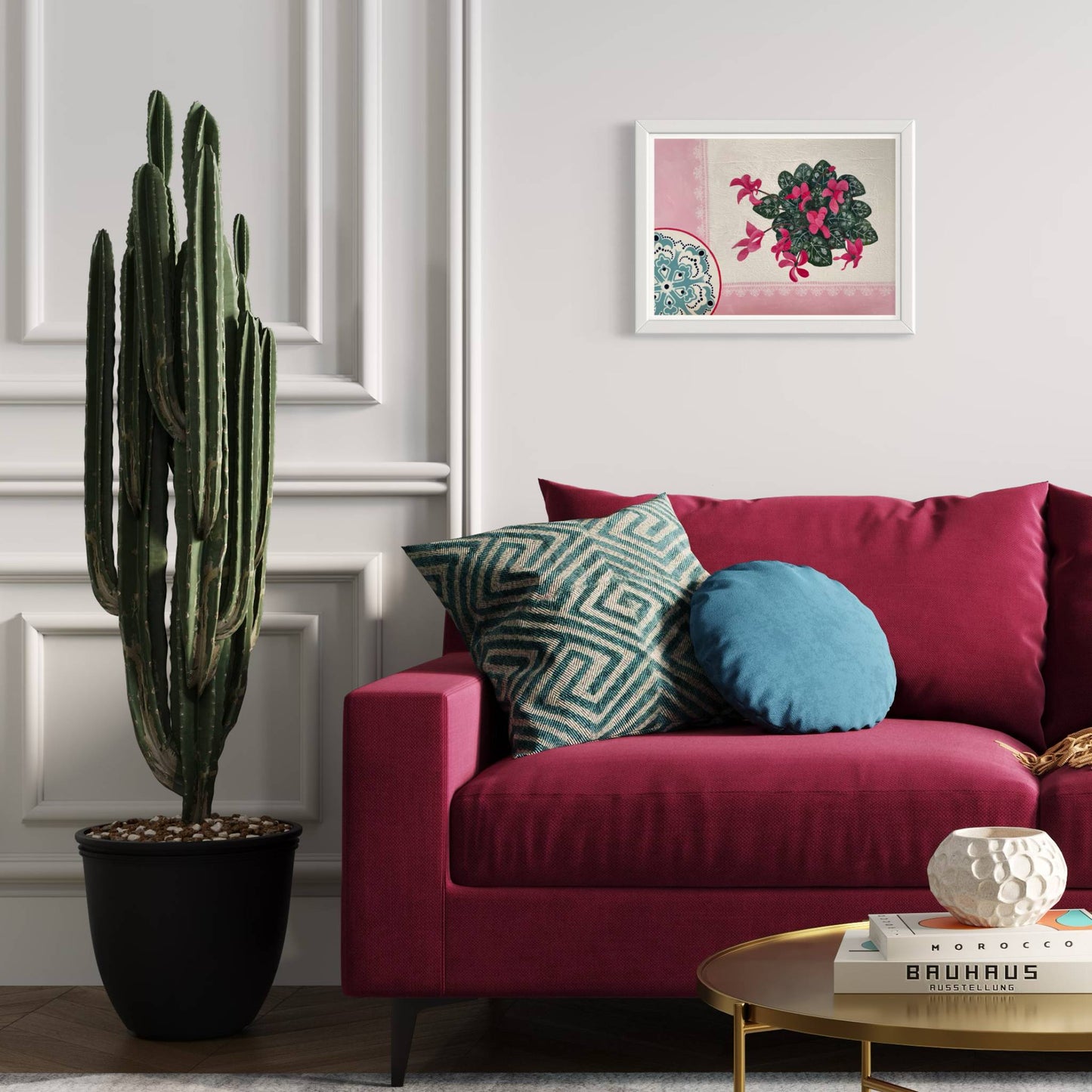 Blush | Floral Still Life | Mixed Media Original Artwork