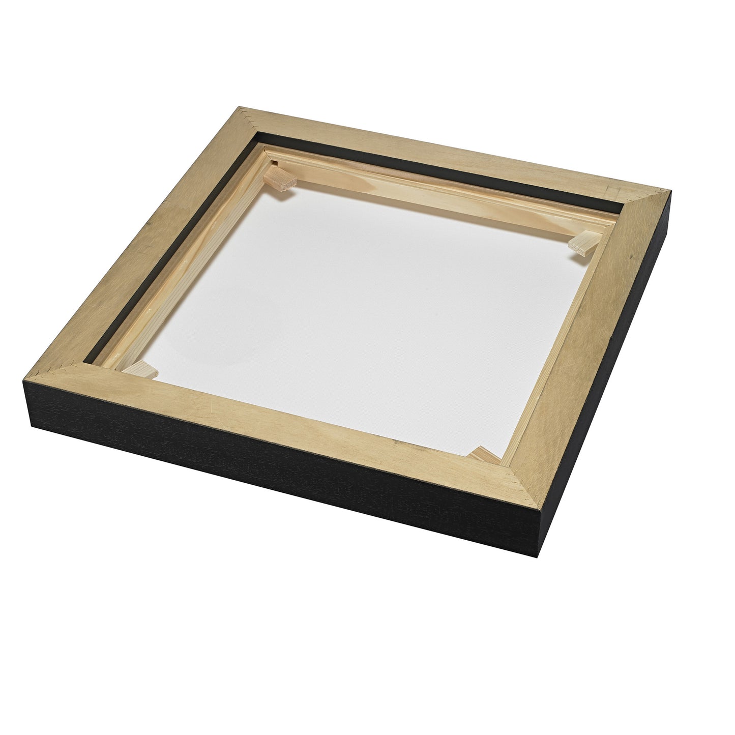 Image showing an example of the back of a framed canvas print.