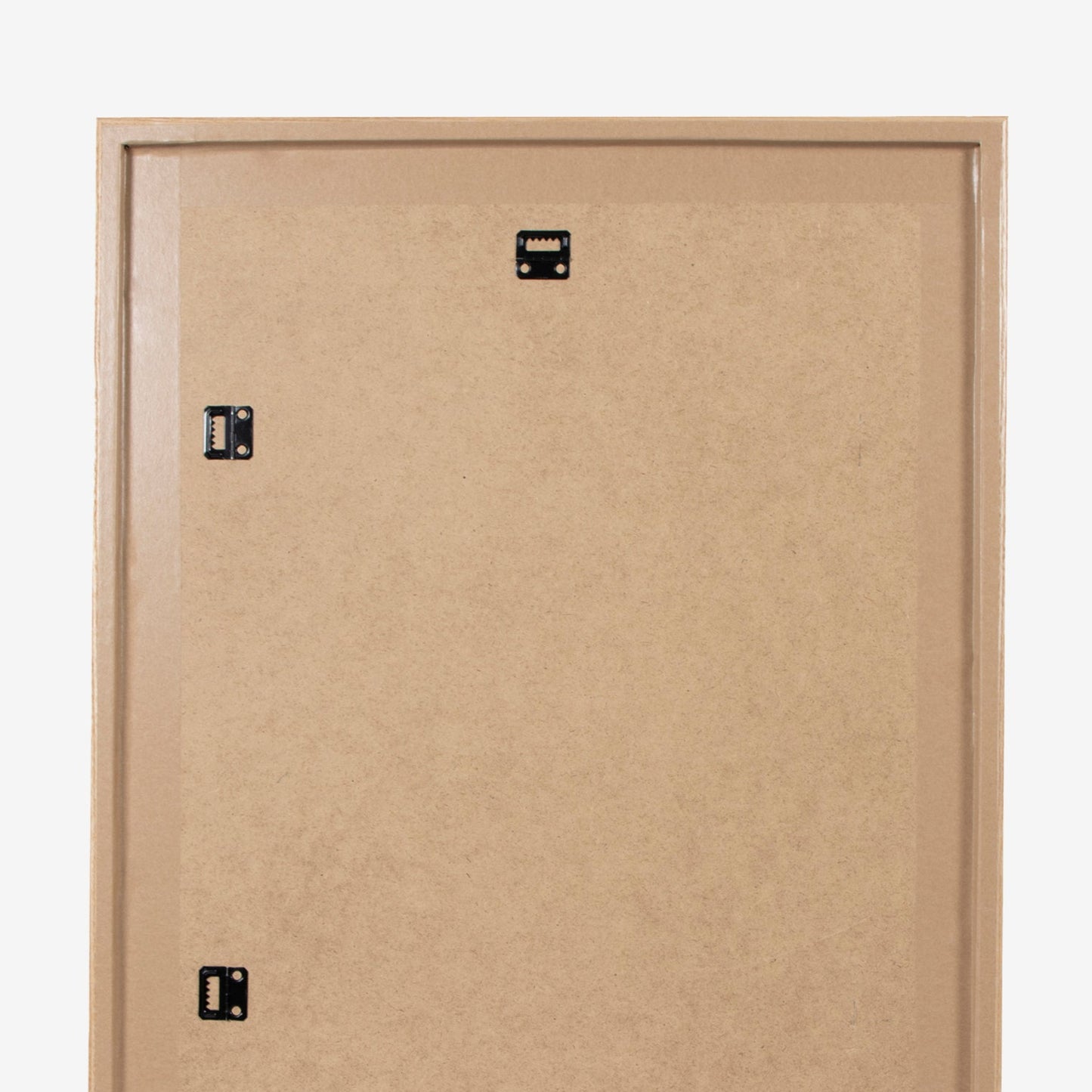 Back of fine art print by Elaine Boylan showing hardware ready for hanging.