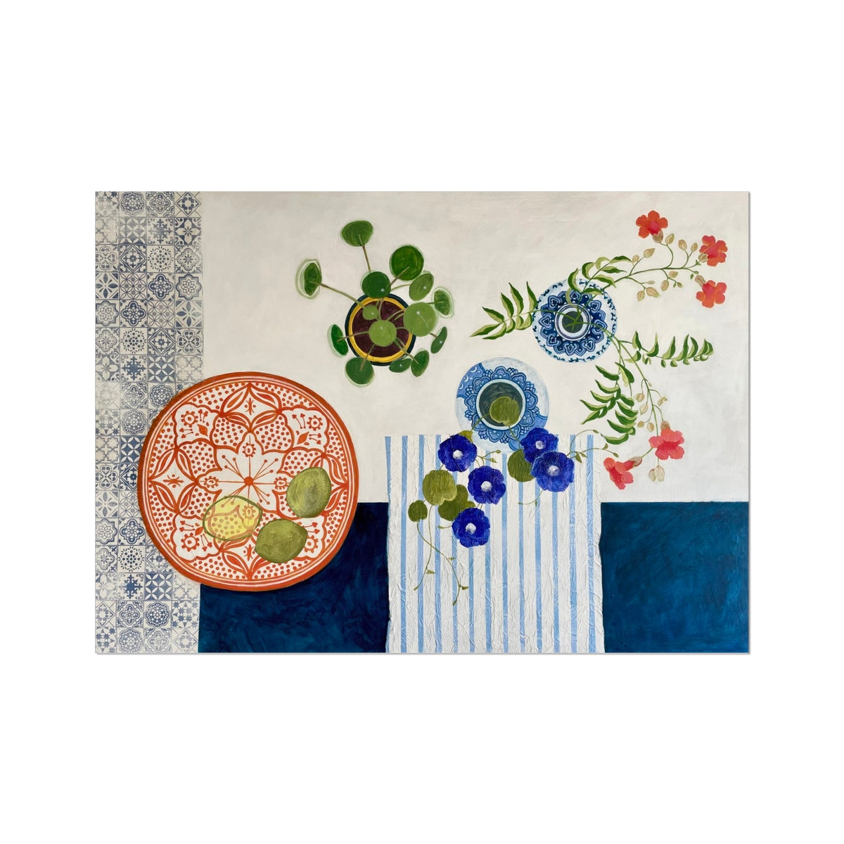 Moroccan Bowl | Floral Still Life | Fine Art Prints
