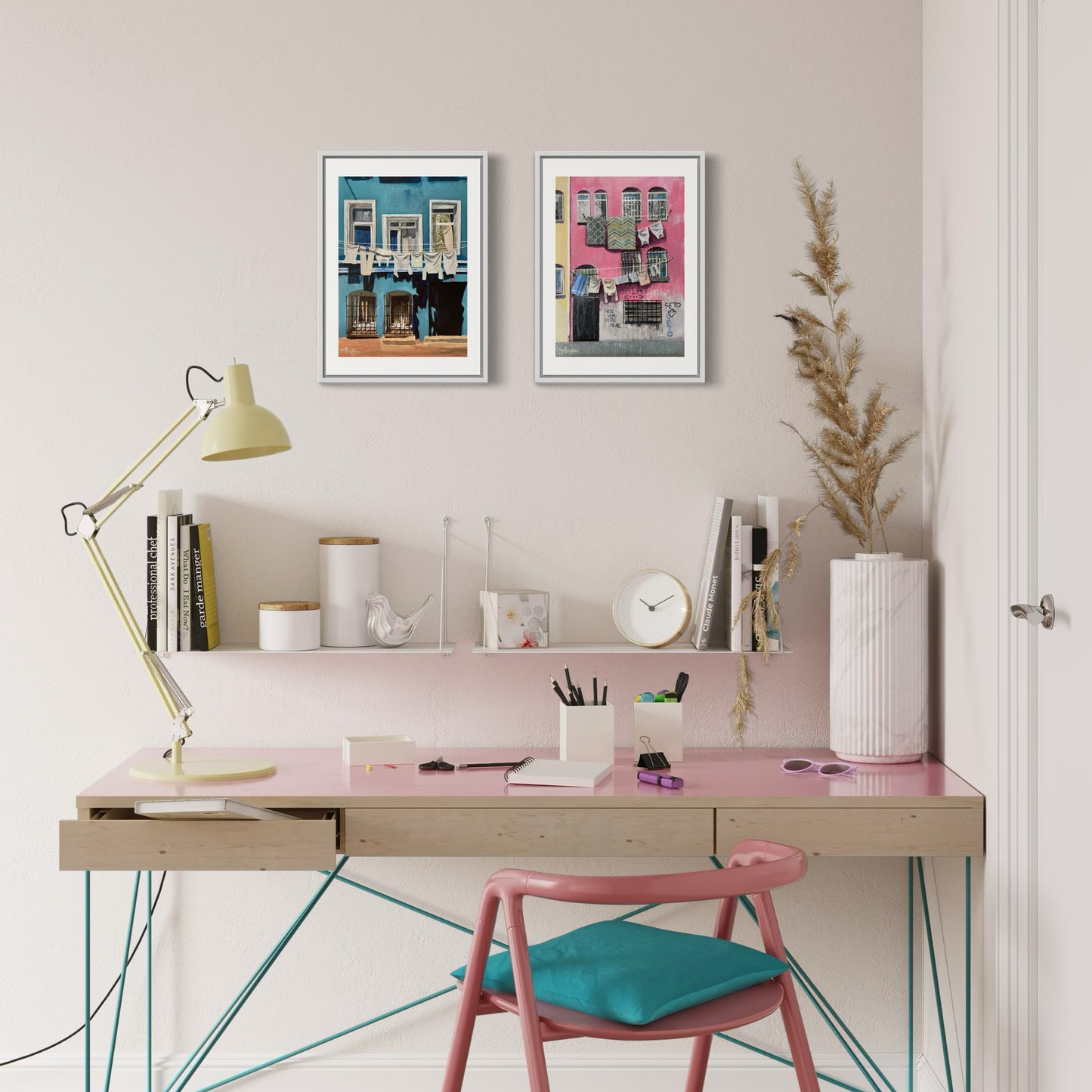 Balat Set | Two A3 Limited Edition Fine Art Prints | White Frame