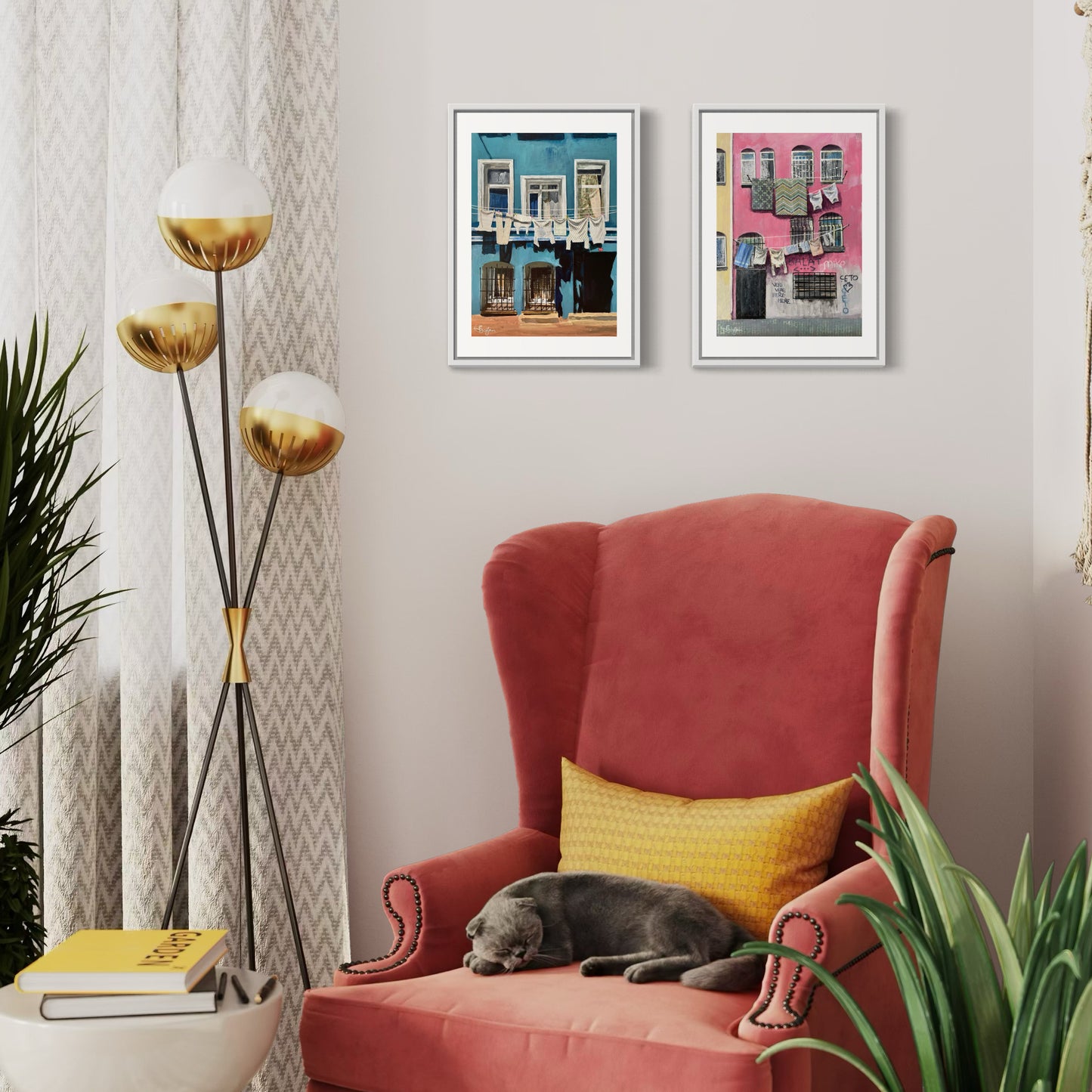 Balat Set | Two A3 Limited Edition Fine Art Prints | White Frame