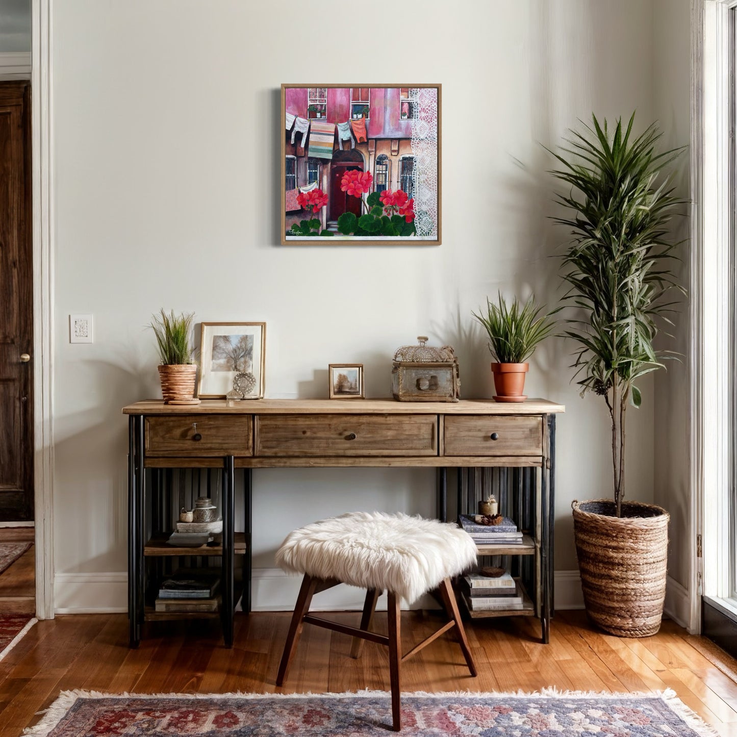 Window on the Street, Balat | Istanbul Series | Canvas Print