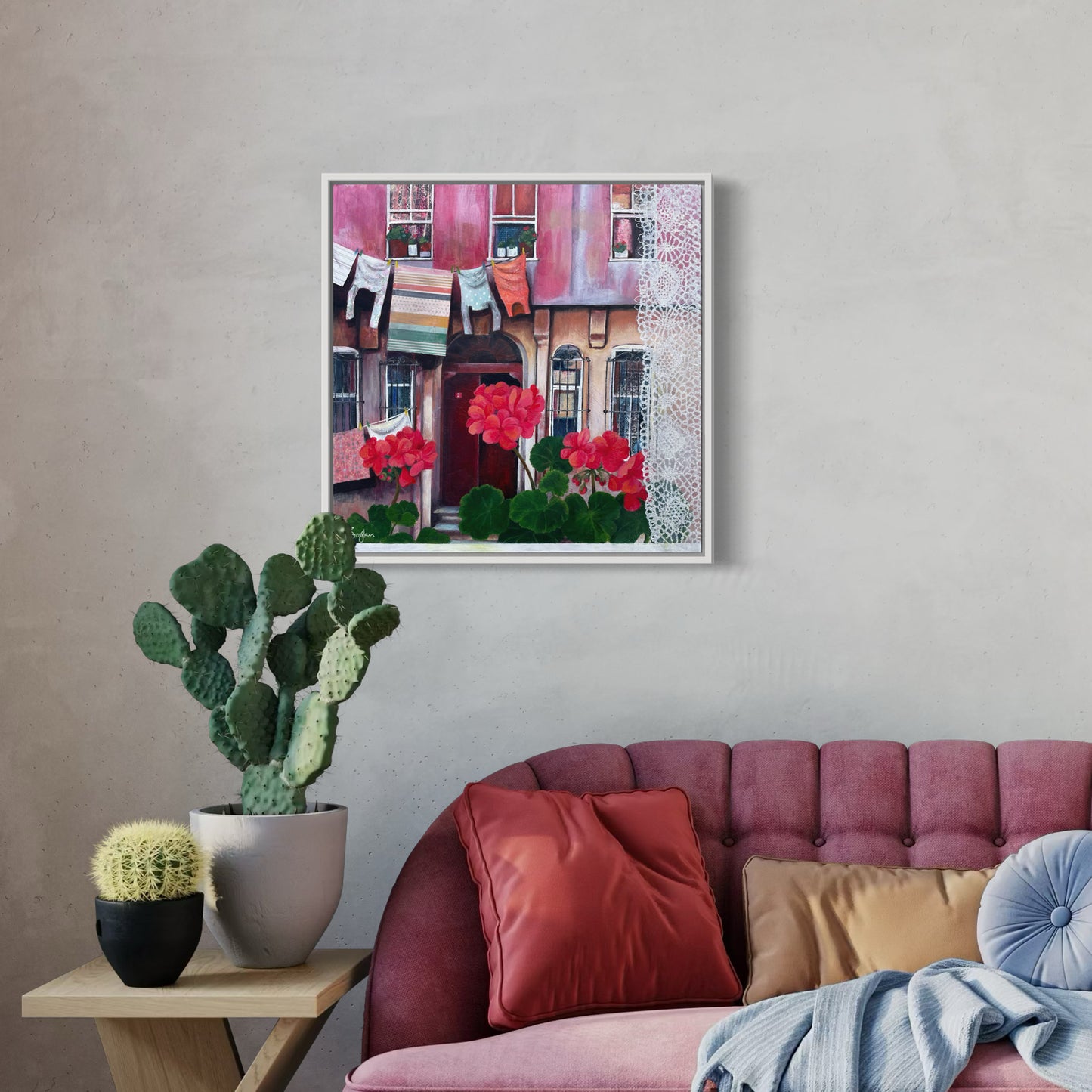 Window on the Street, Balat | Istanbul Series | Canvas Print