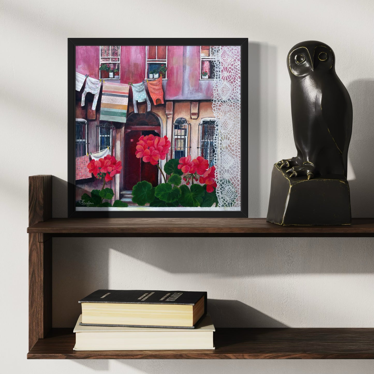 Window on the Street, Balat | Istanbul Series | Original Mixed Media Artwork