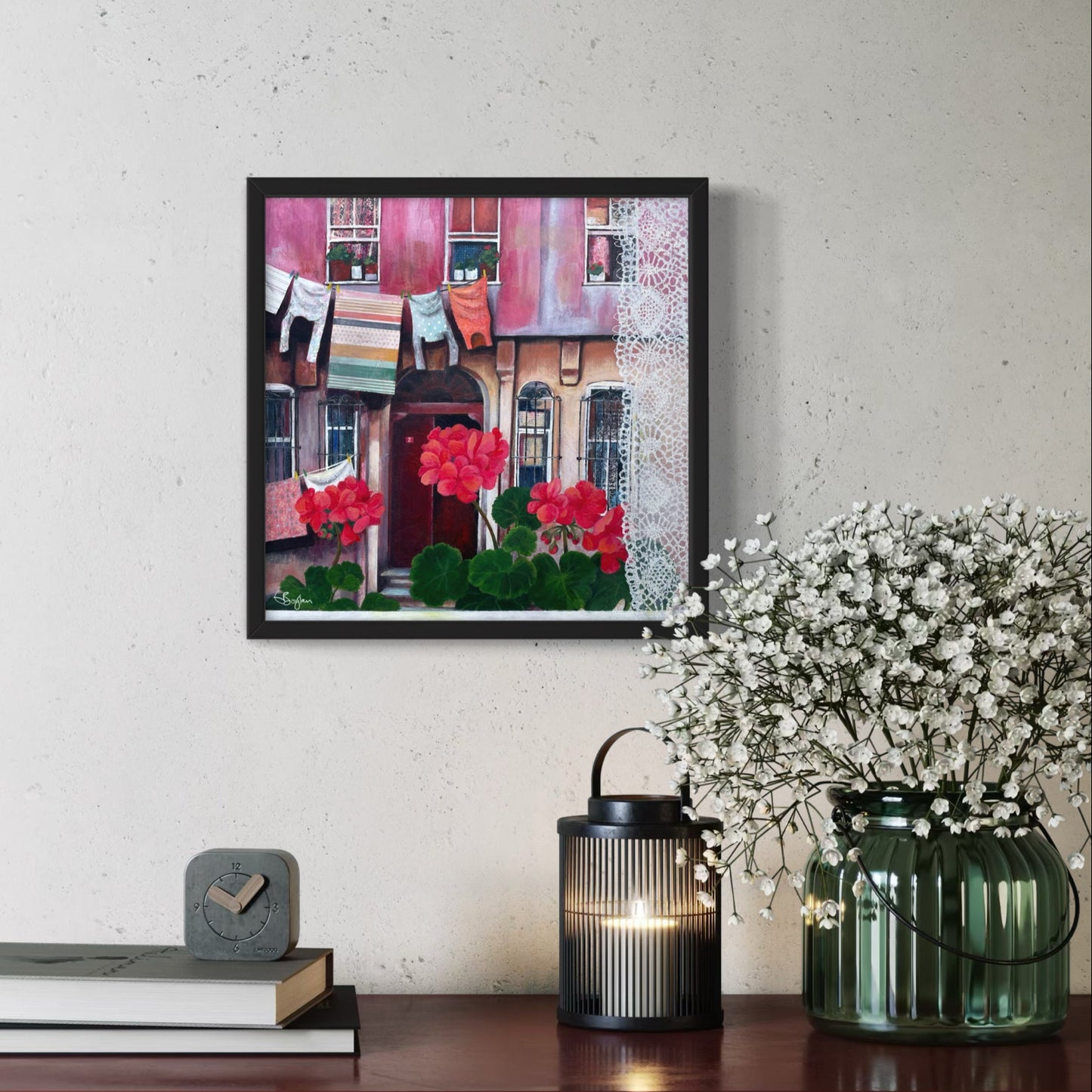 Window on the Street, Balat | Istanbul Series | Original Mixed Media Artwork