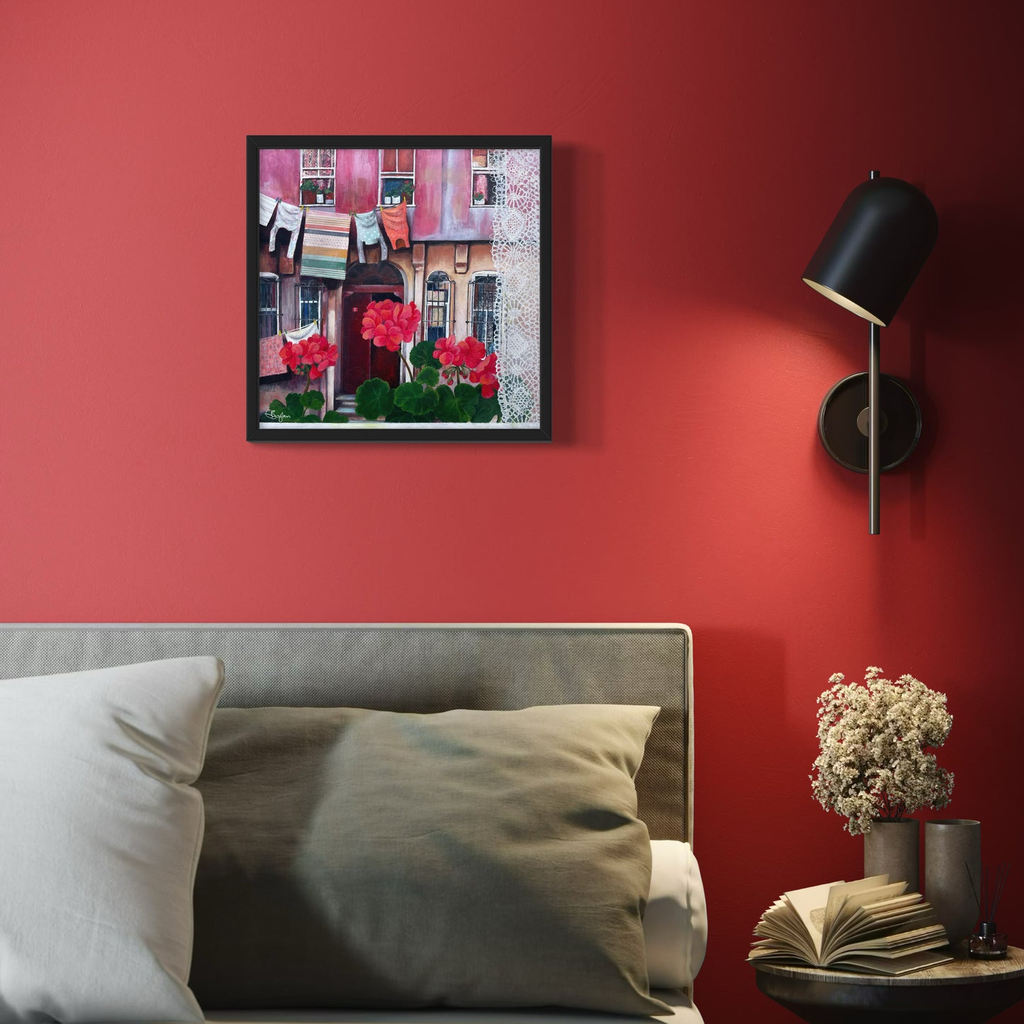 Window on the Street, Balat | Istanbul Series | Original Mixed Media Artwork