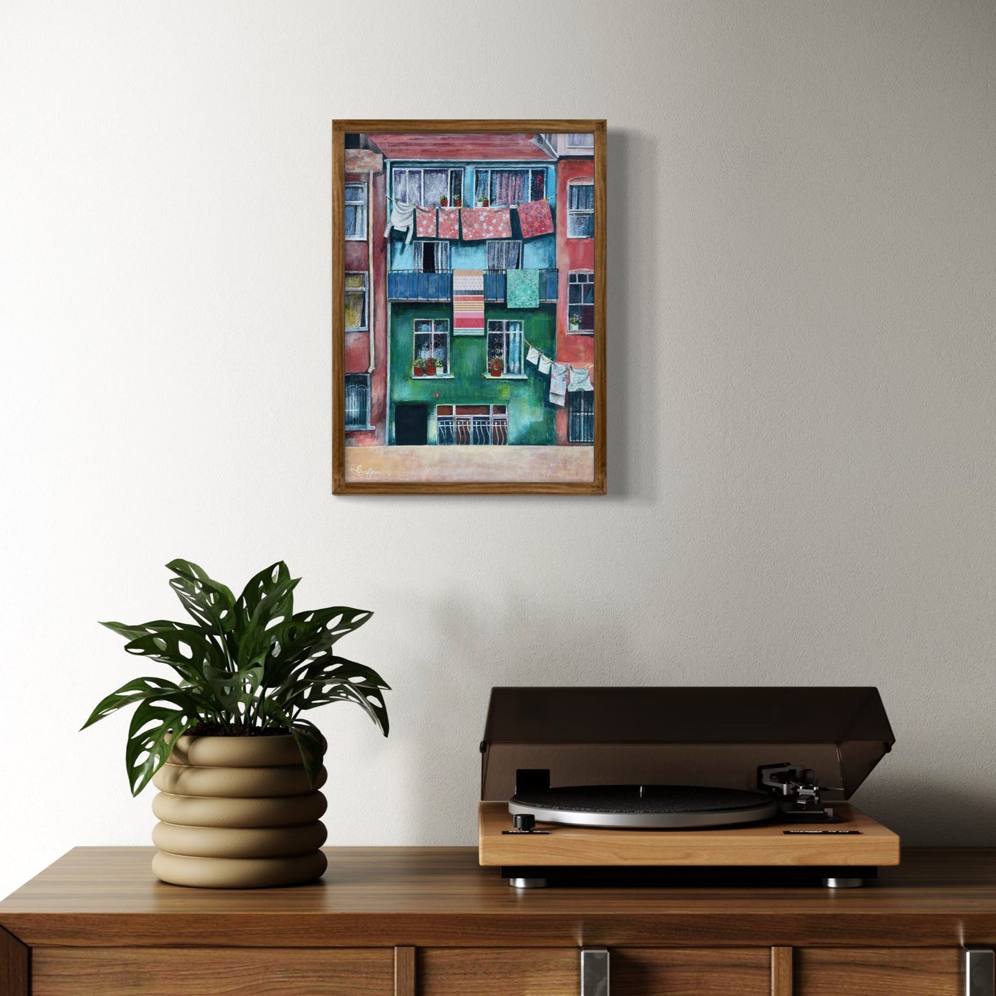 Laundry Day in Balat | Istanbul Series | Canvas Print