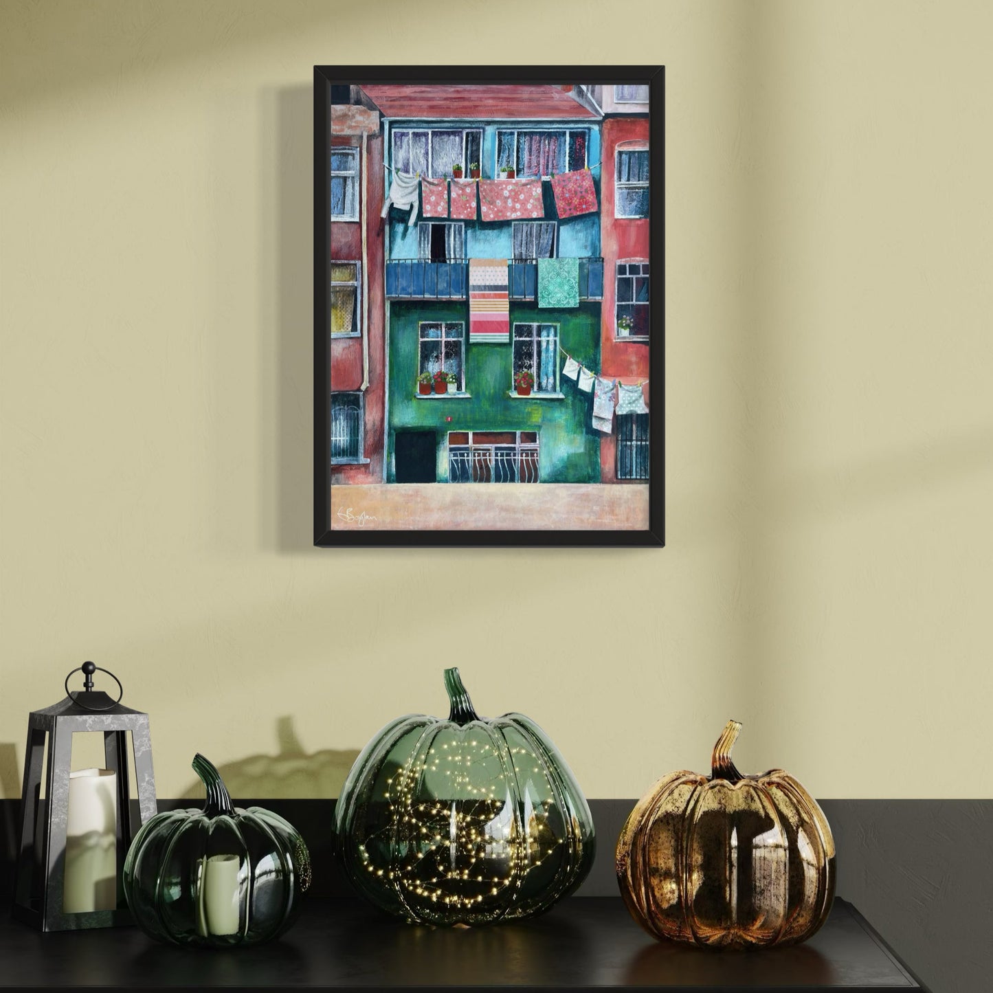 Laundry Day in Balat | Istanbul Series | Canvas Print