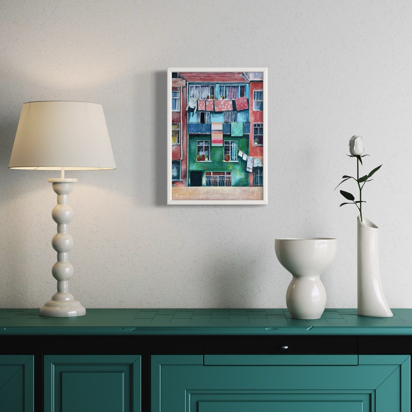 Laundry Day in Balat | Istanbul Series | Canvas Print