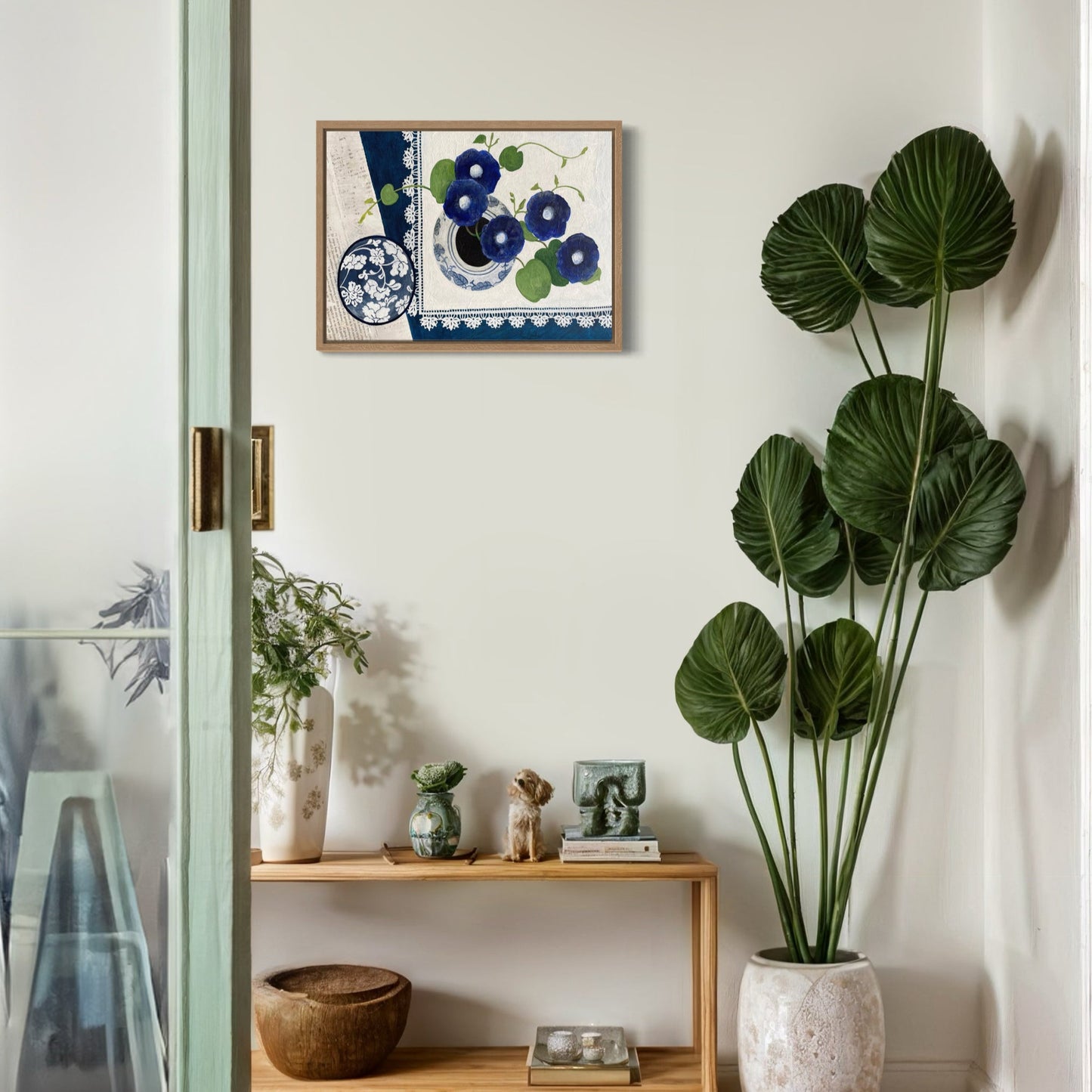 Blue Harmony | Floral Still Life | Canvas Print