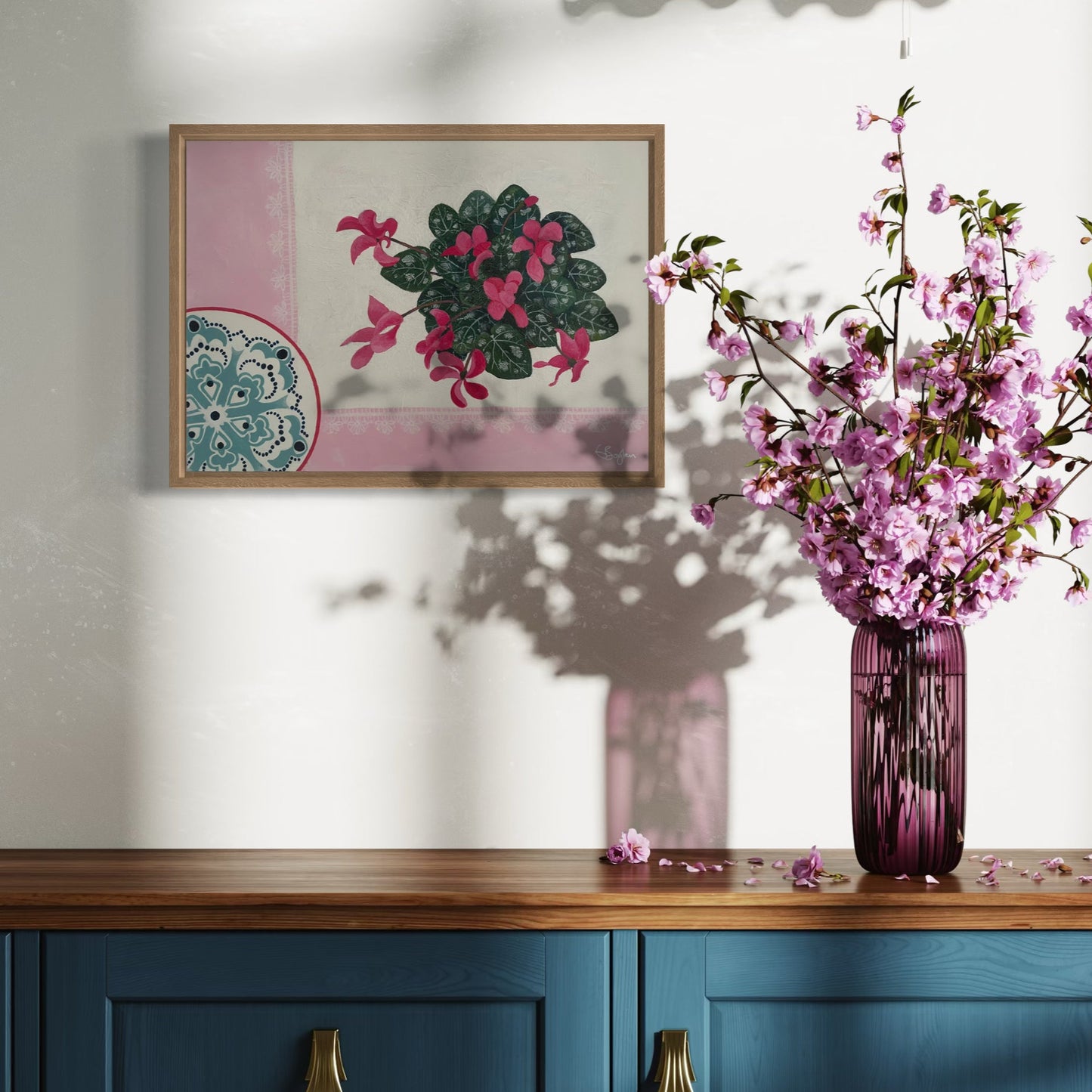 Blush | Floral Still Life | Canvas Print
