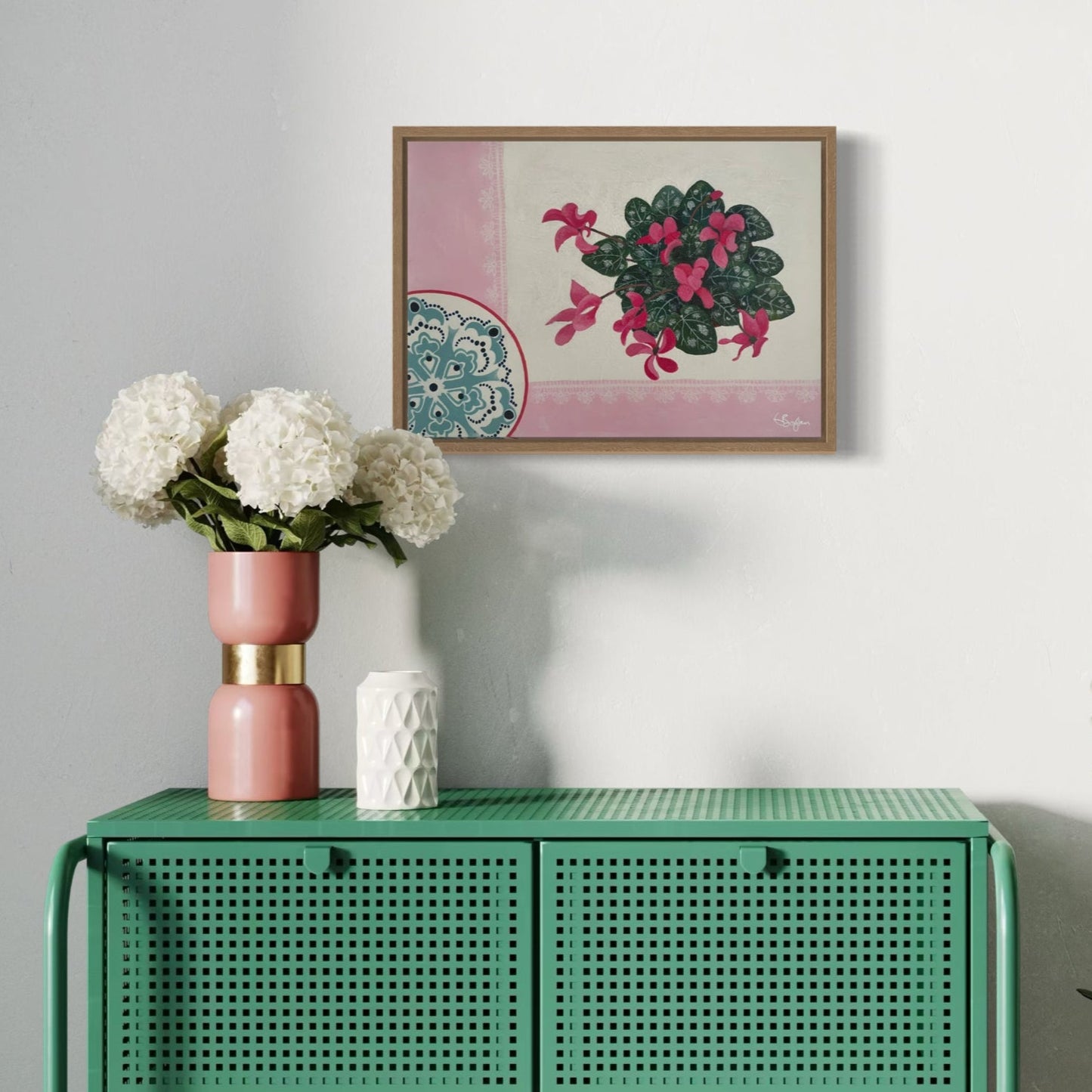 Blush | Floral Still Life | Canvas Print
