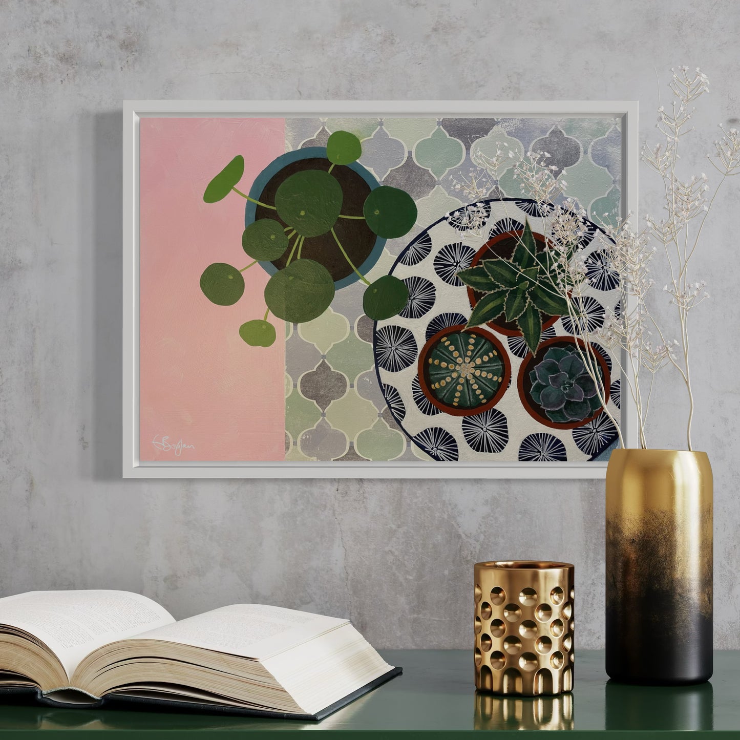 Quartet | Floral Still Life | Canvas Print