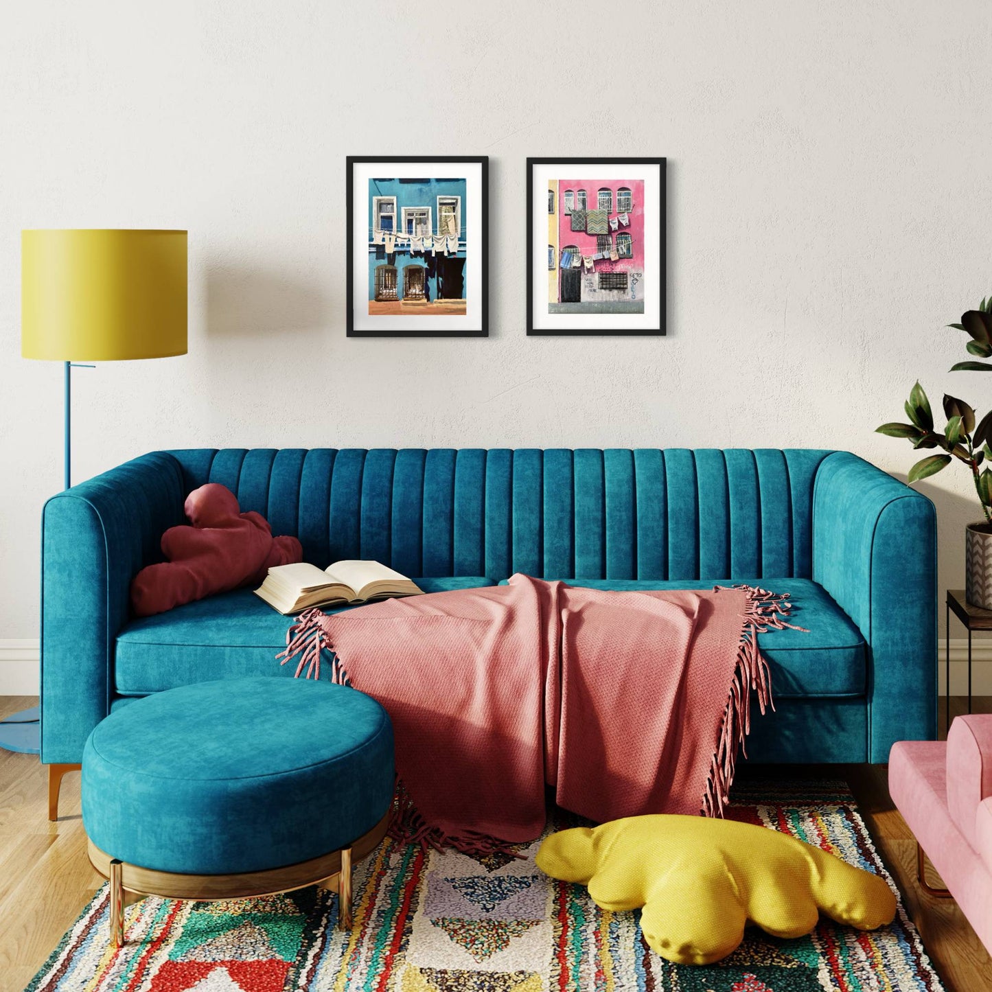 Balat Set | Two A3 Limited Edition Fine Art Prints | Black Frame