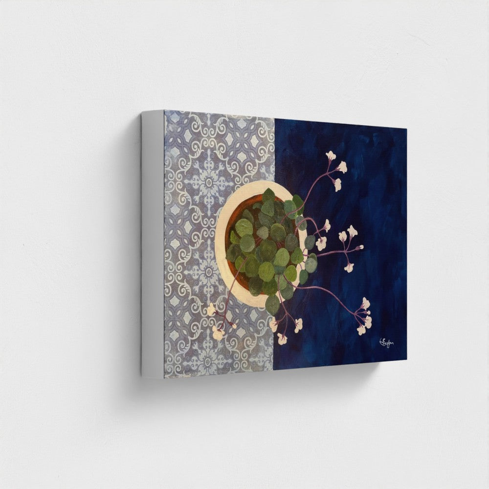 Into the Blue | Floral Still Life | Canvas Print