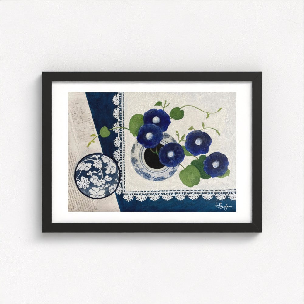 Blue Harmony | Floral Still Life | Fine Art Print