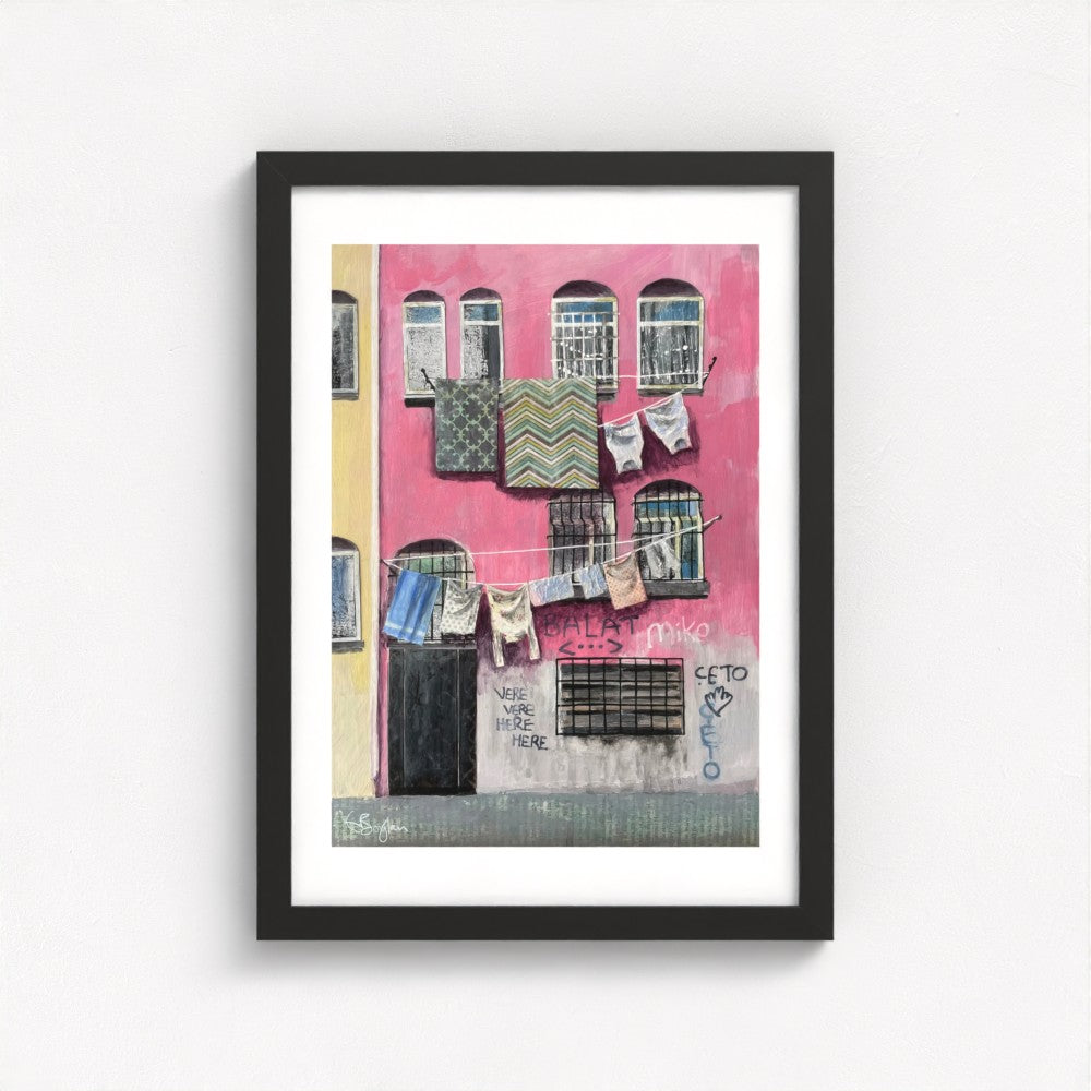 Balat Set | Two A3 Limited Edition Fine Art Prints | Black Frame