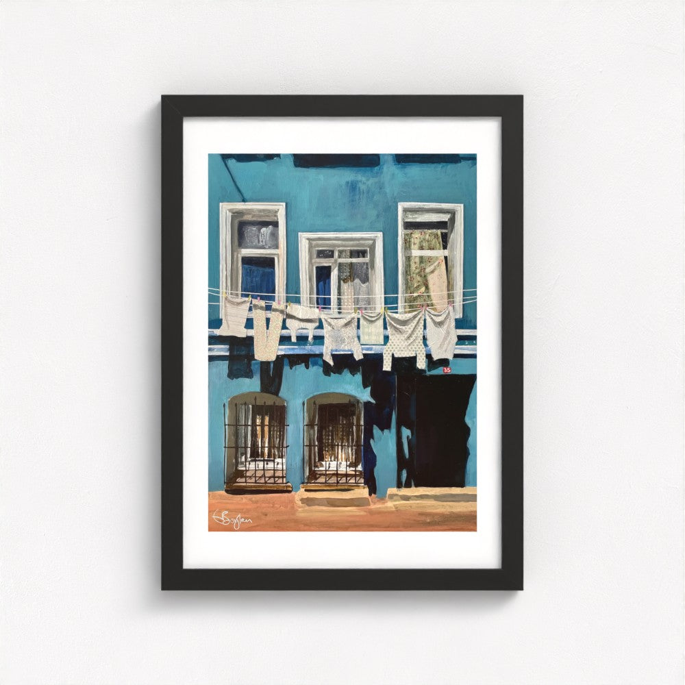 Balat Set | Two A3 Limited Edition Fine Art Prints | Black Frame