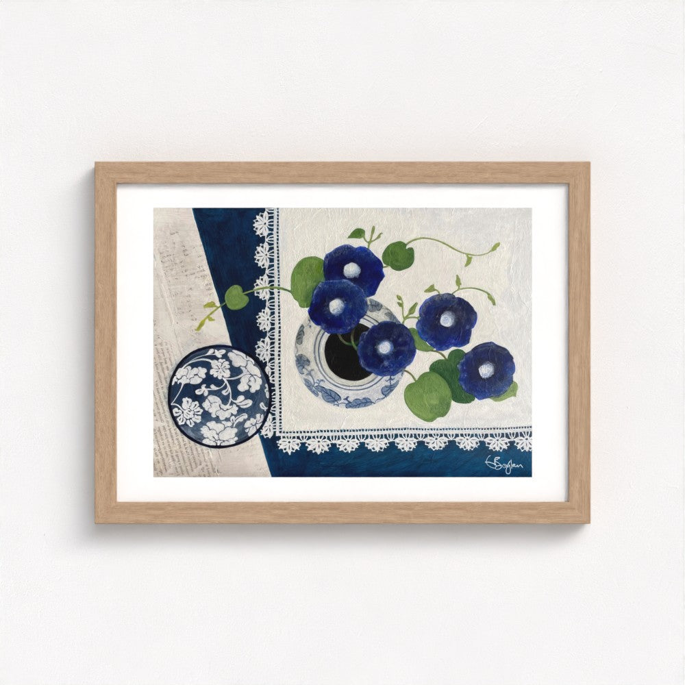 Blue Harmony | Floral Still Life | Fine Art Print