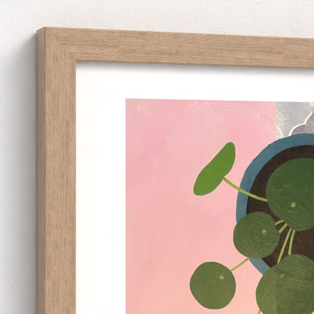 Floral Still Life Set | Four A3 Fine Art Prints | Natural Wood Frame