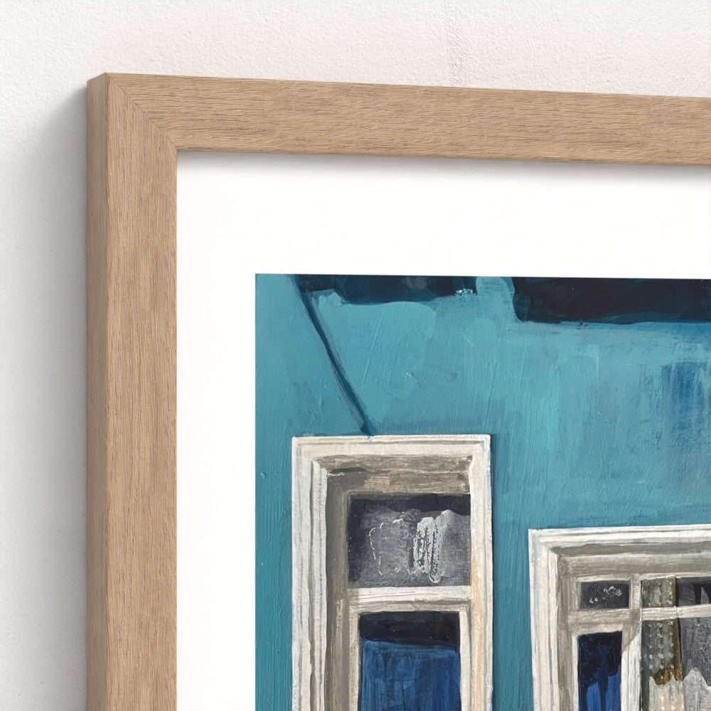 Balat Set | Two A3 Limited Edition Fine Art Prints | Natural Wood Frame