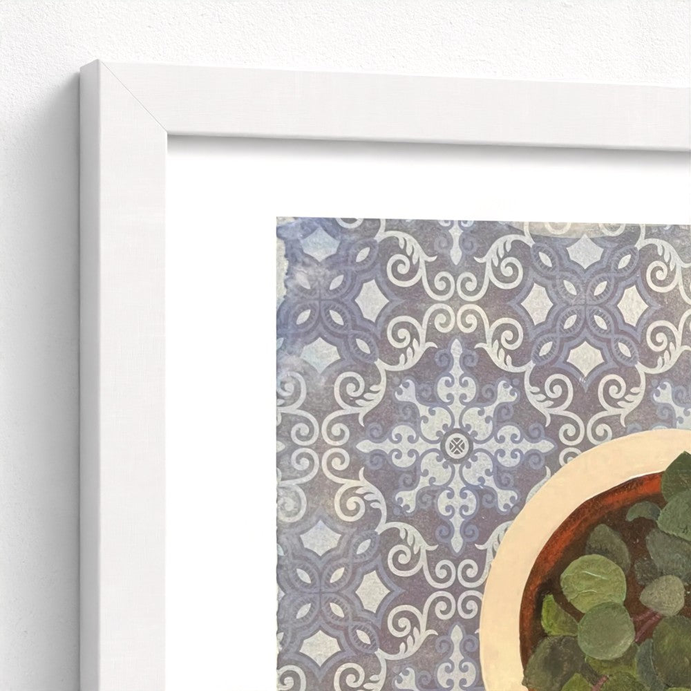 Floral Still Life Set | Four A3 Fine Art Prints | White Frame