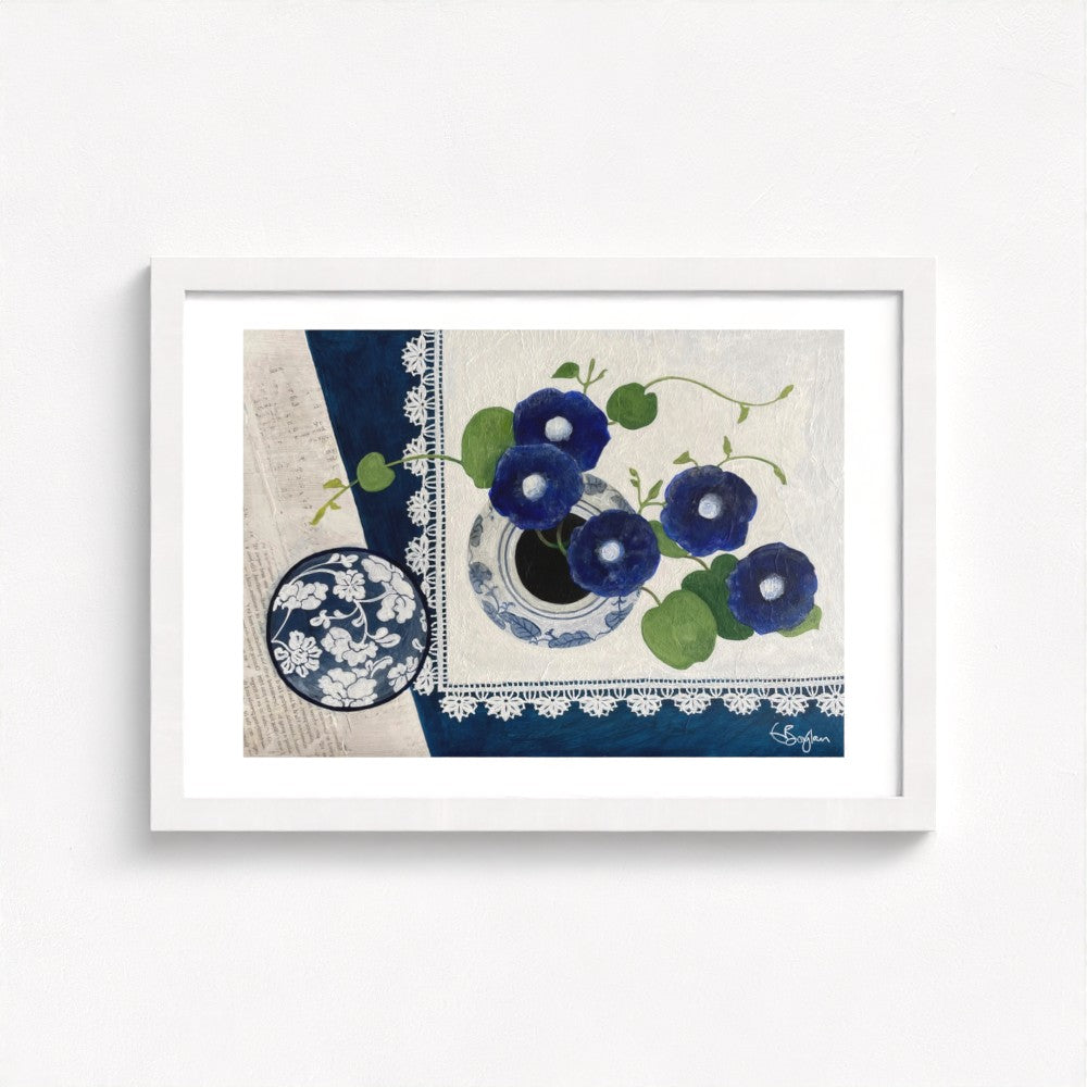 Blue Harmony | Floral Still Life | Fine Art Print