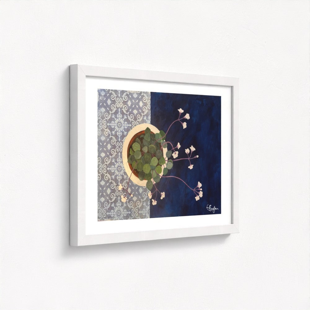 Floral Still Life Set | Four A3 Fine Art Prints | White Frame