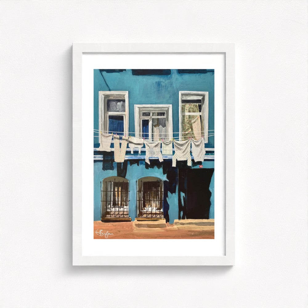 Balat Set | Two A3 Limited Edition Fine Art Prints | White Frame