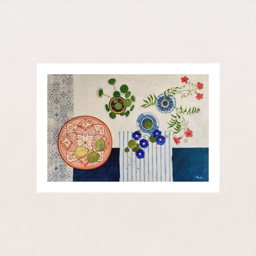 Moroccan Bowl | Floral Still Life | Fine Art Prints