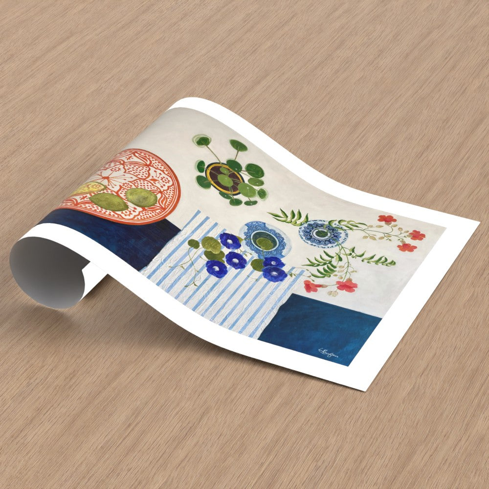 Moroccan Bowl | Floral Still Life | Fine Art Prints