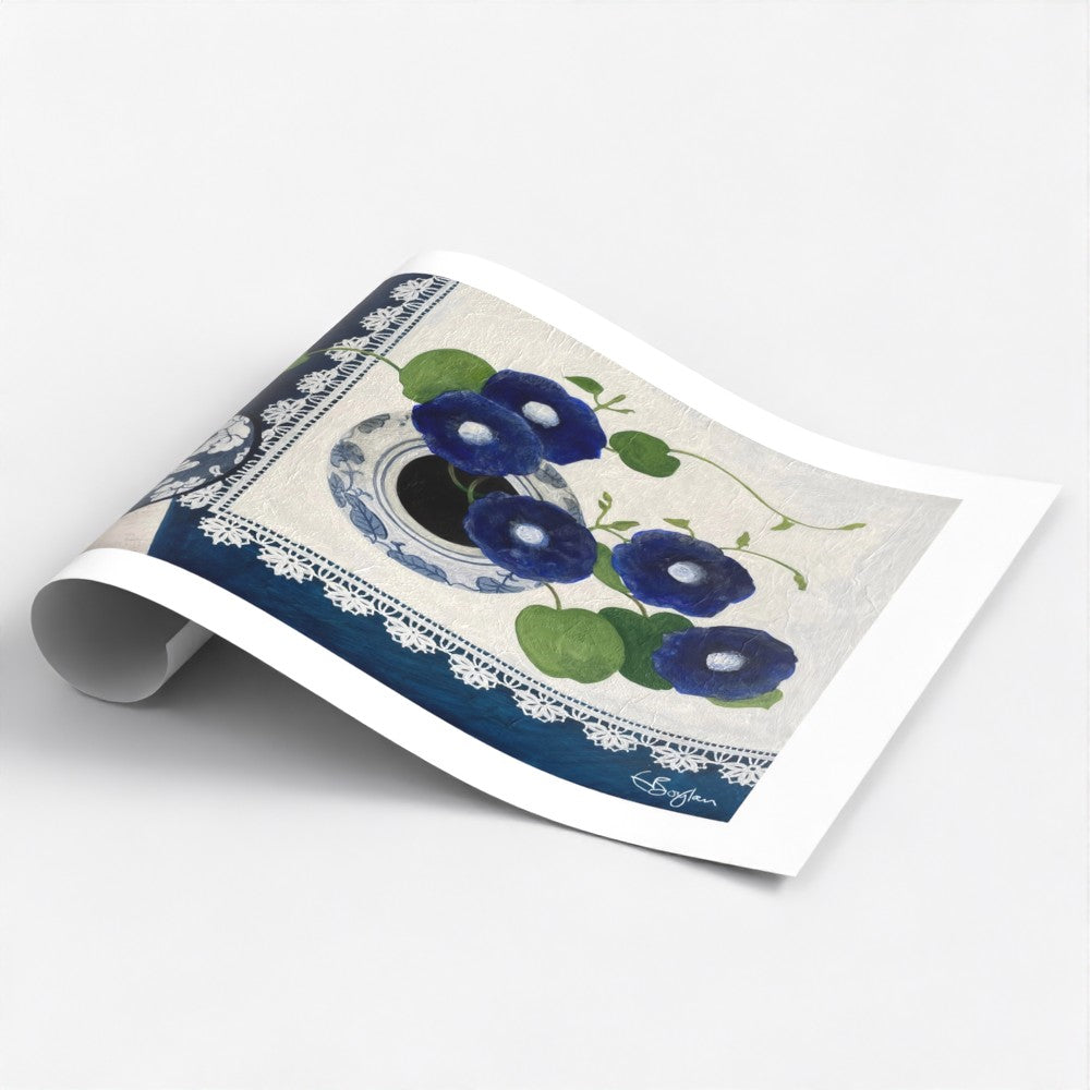 Blue Harmony | Floral Still Life | Fine Art Print