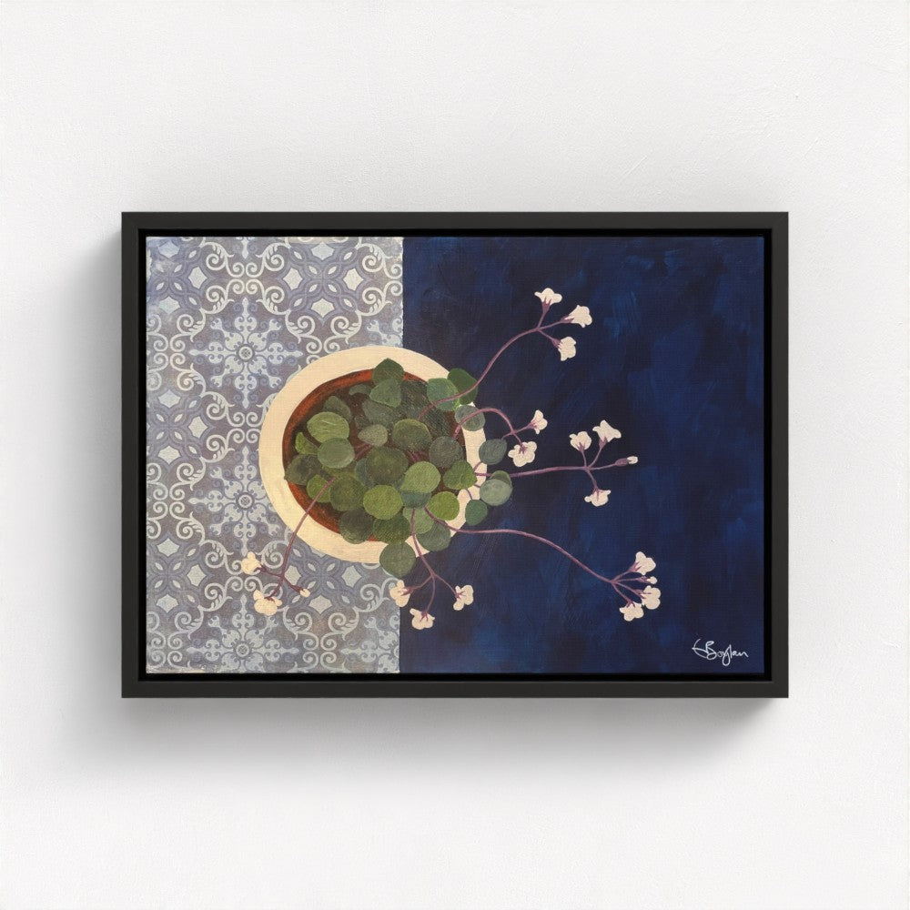 Into the Blue | Floral Still Life | Canvas Print