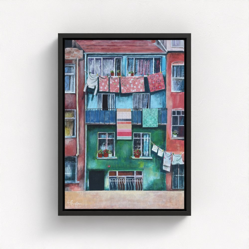 Laundry Day in Balat | Istanbul Series | Canvas Print