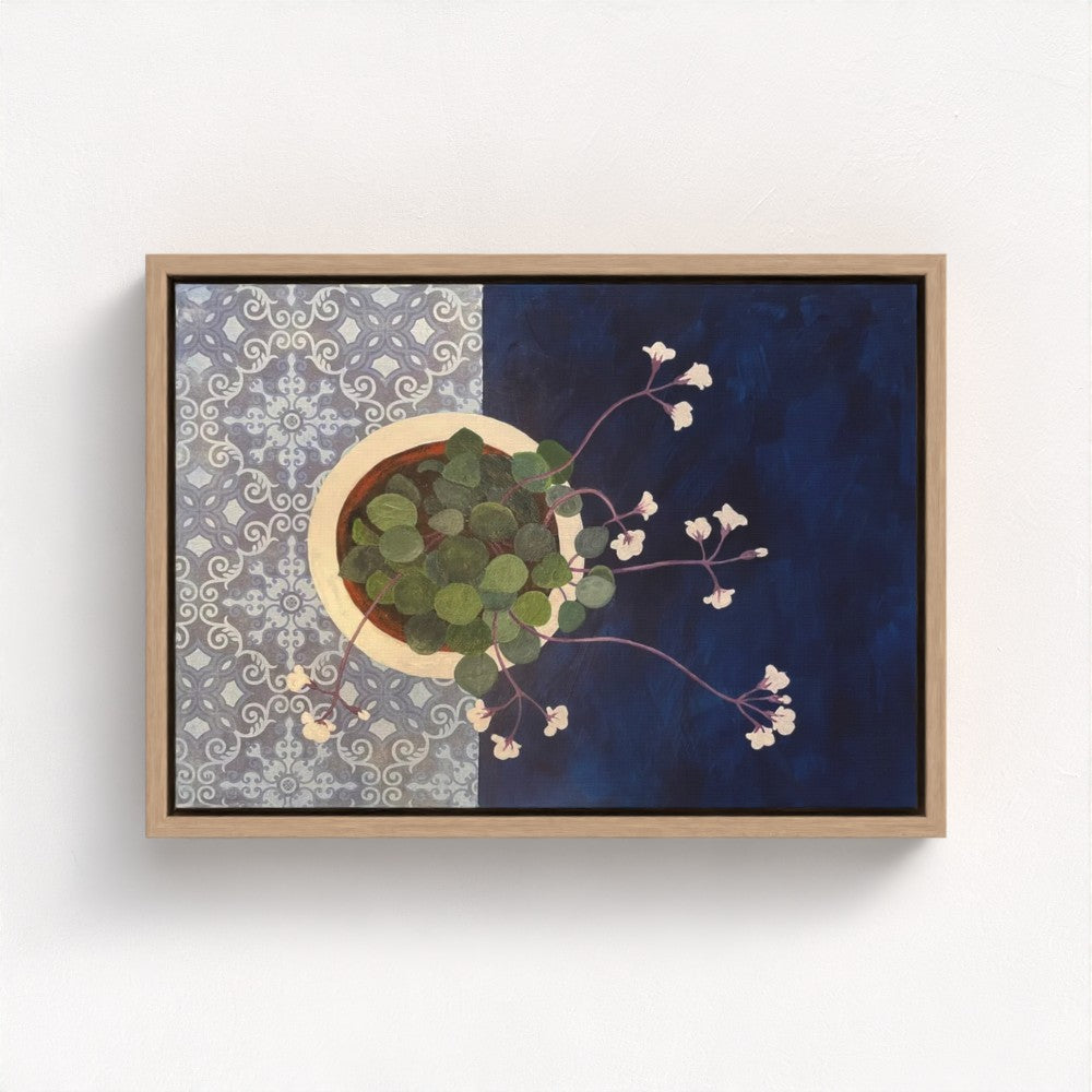 Into the Blue | Floral Still Life | Canvas Print