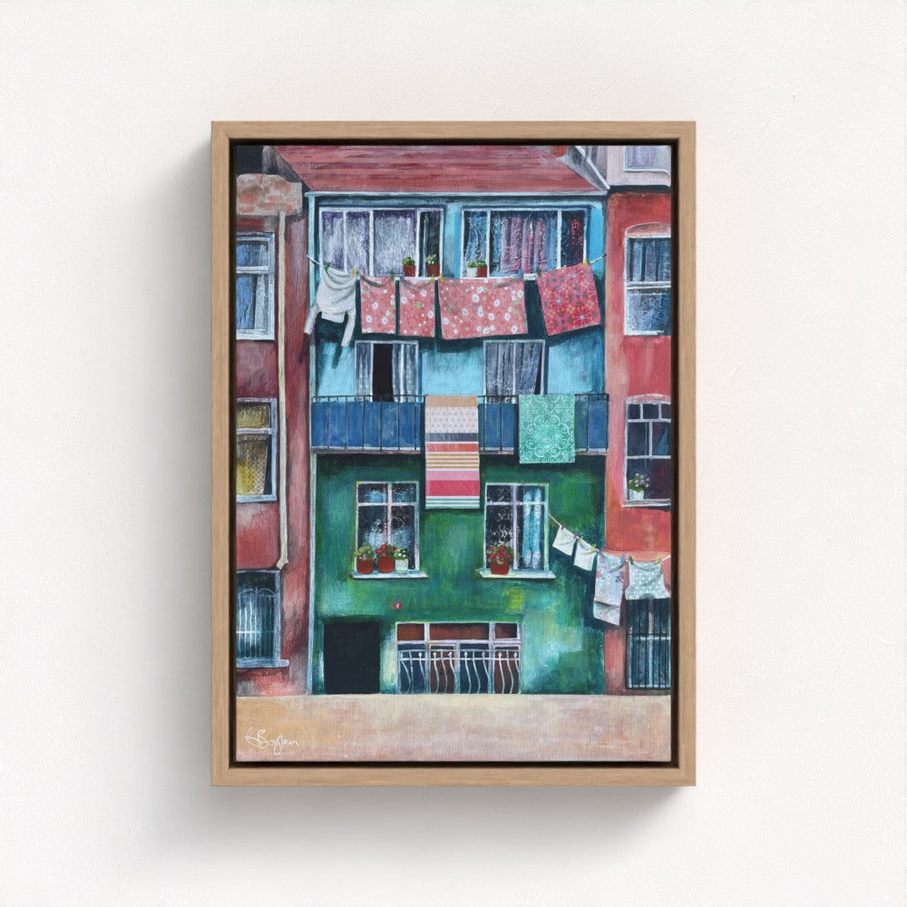 Laundry Day in Balat | Istanbul Series | Canvas Print