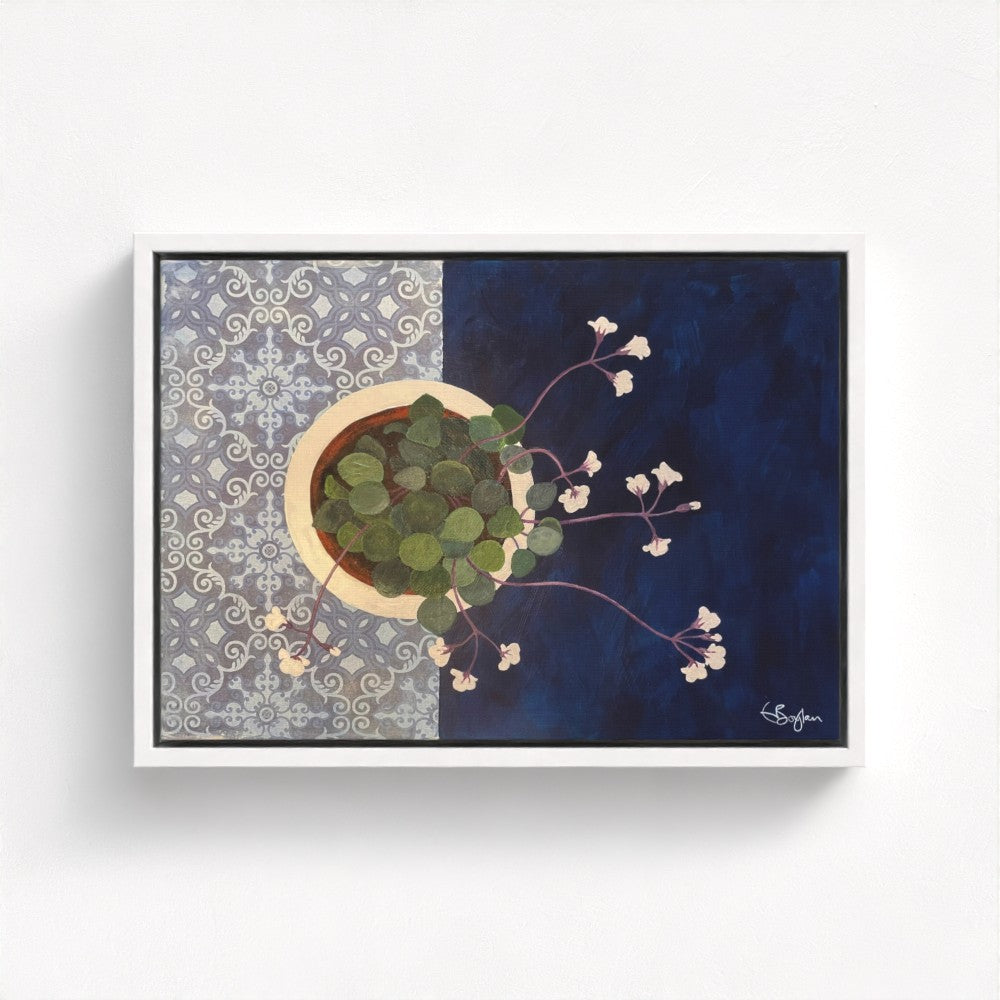 Into the Blue | Floral Still Life | Canvas Print
