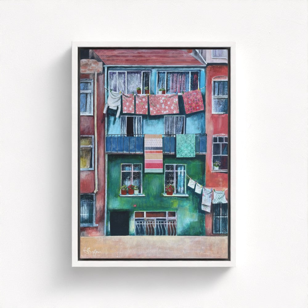 Laundry Day in Balat | Istanbul Series | Canvas Print