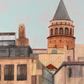 Karaköy View | Istanbul Series | Original Mixed Media Artwork