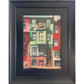 Patchwork Houses, Balat | Istanbul Series | Mixed Media Original Artwork