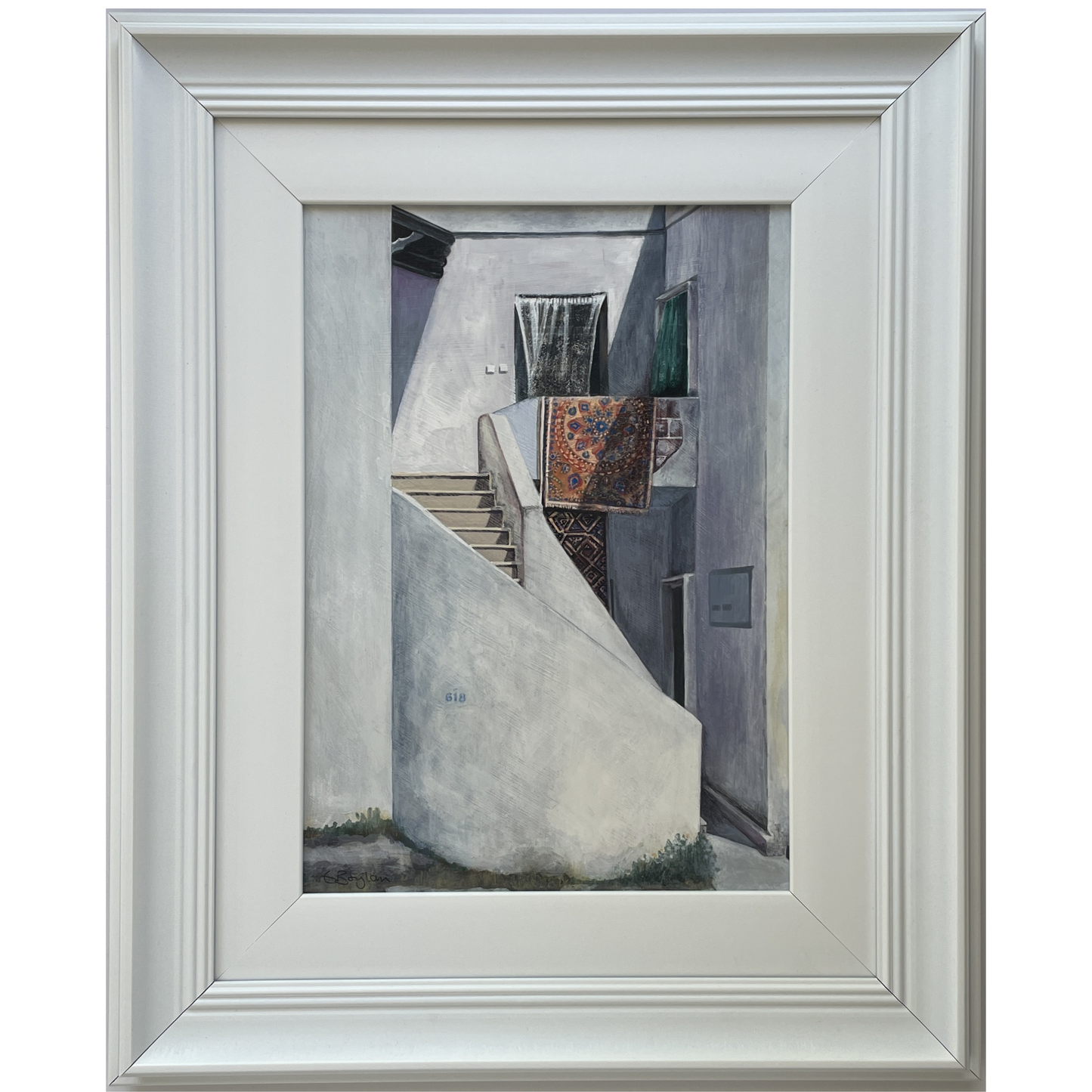Quiet Backstreet | Bodrum Series | Mixed Media Original Artwork