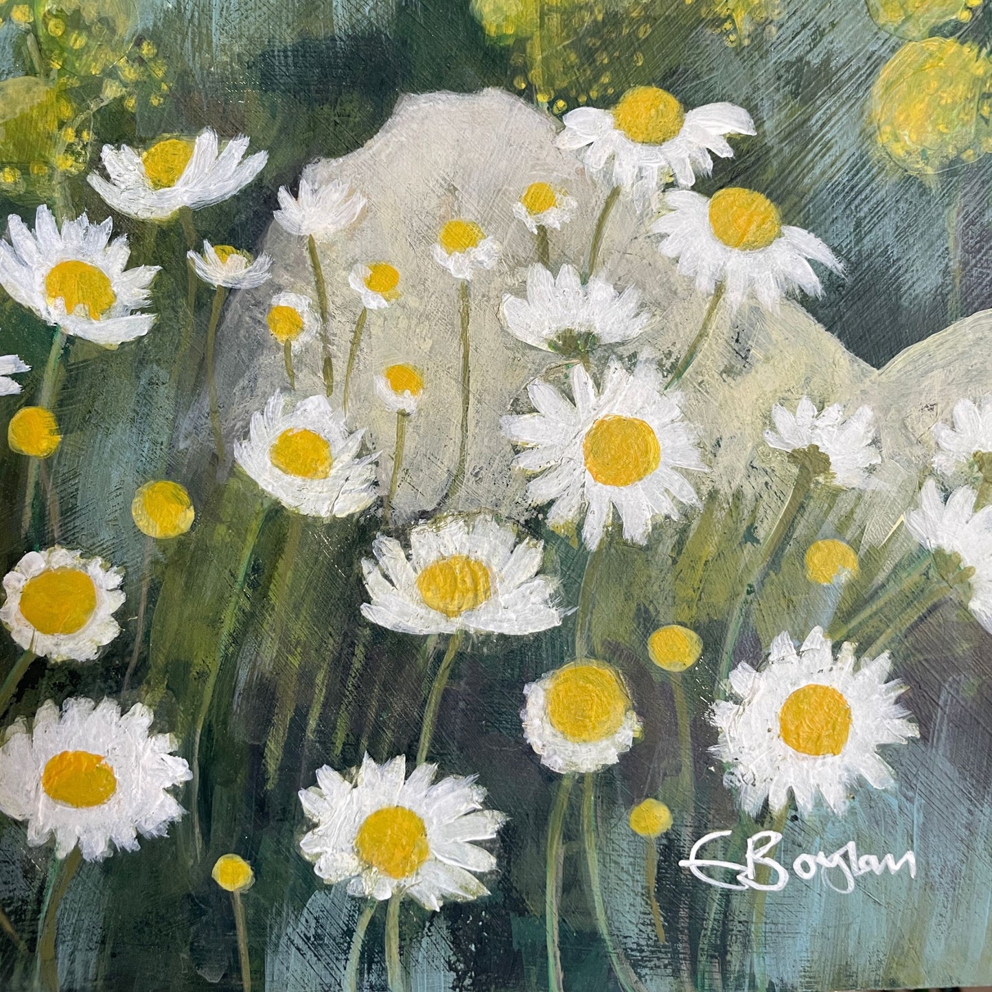 Chamomile Spring | Bodrum Series | Mixed Media Original Landscape