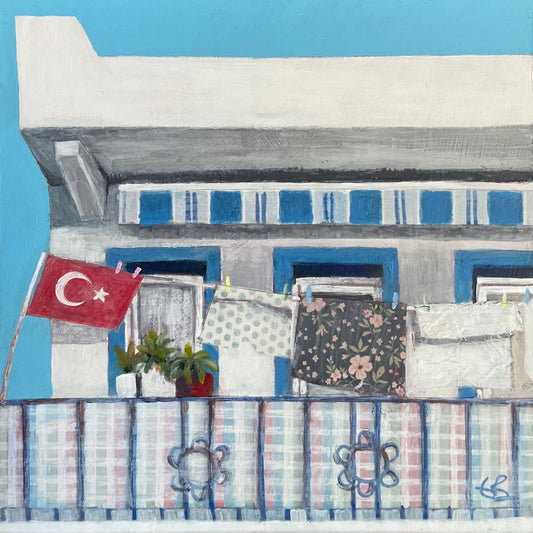 Summer Laundry | Bodrum Series | Mini Original Artwork
