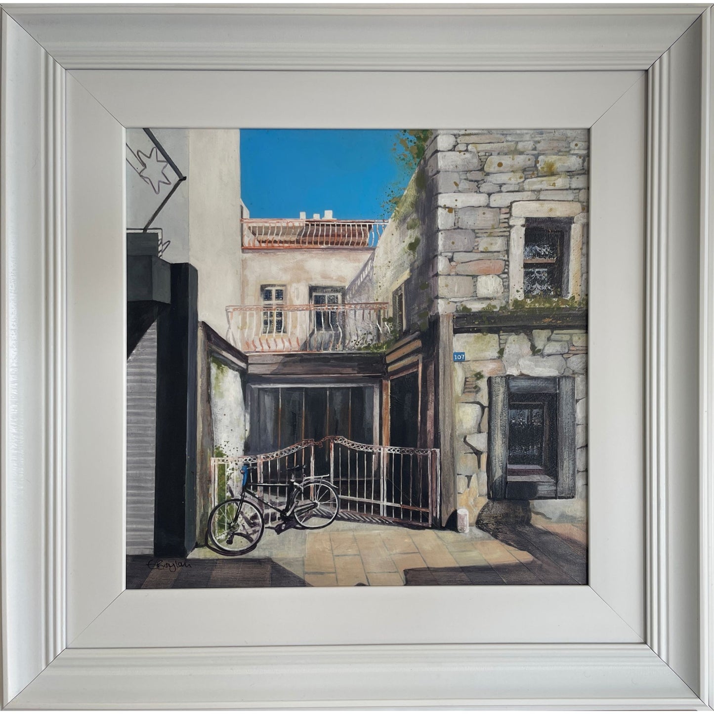 Silent House | Bodrum Series | Mixed Media Original Artwork
