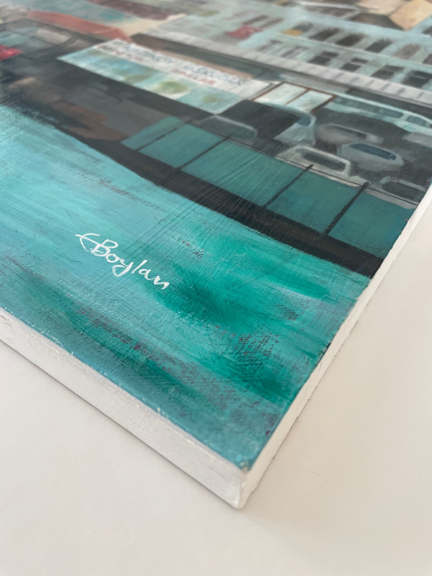 Karaköy View | Istanbul Series | Original Mixed Media Artwork