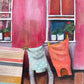 Window on the Street, Balat | Istanbul Series | Original Mixed Media Artwork